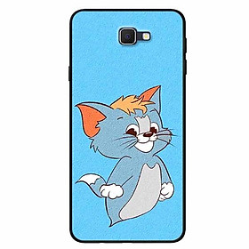 Ốp lưng dành cho Samsung J7 Prime mẫu Thần Mèo Nền Xanh