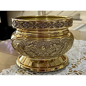 Mua Bát hương đồng tròn đường kính 12cm