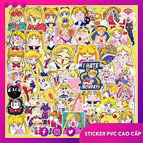 Sticker Chống Thấm Nước, Chống Bay Màu | Set 50 Hình Phù Thủy Mặt Trăng