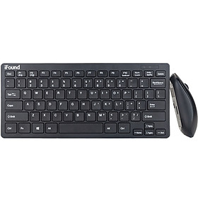 Founder (iFound) W6226 keyboard and mouse set wireless mouse keyboard Jingdong self-supporting ultra-thin mini mouse and keyboard set wireless black