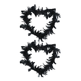 2 Pieces DIY Feather Cake Topper Cake Decoration for Birthday Wedding Cakes Party Halloween