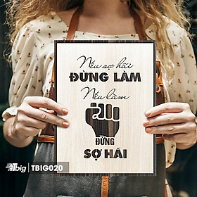 Mua 20 mẫu tranh văn phòng bằng gỗ cắt laser mẫu câu slogan ý nghĩa tạo động lực