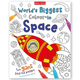 Sách ngoại văn: World's Biggest Colour-In: Space (2 Posters) - Miles Kelly Publishing