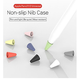 8pcs/set Silicone Case for Apple Pencil Pocket Cover Accessories for iPad Pro Soft Grip Nib Covers