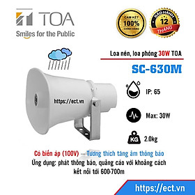 Mua Loa phóng thanh 30W  loa nén 30W  loại có biến áp: TOA SC-630M