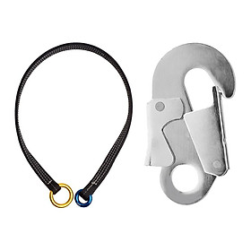Tree Arborist Climbing Rope Friction Saver Loop Gear Equipment 90cm W/Hook