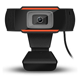 HXSJ A870 USB Webcam 480P Fixed Focus Computer Camera Built-in Sound Absorbing Microphone for Desktop Computer Laptop