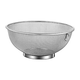 Stainless Steel Fine Mesh Strainer Fruit Bowl for Dining Room kitchen