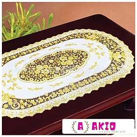 Mua Khăn trải bàn ren hoa họa tiết Hoàng Gia Châu Âu rập nổi sang trọng