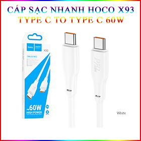 Mua Cáp Sạc Nhanh Dành Cho Hoco X93 Force 60W Type-C Đến Type-C Dây Dài 2M Hàng Chính Hãng