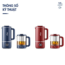 Mua MÁY XAY NẤU ĐA NĂNG MINI CAO CẤP DINGO DCB600 (2 cối linh hoạt)