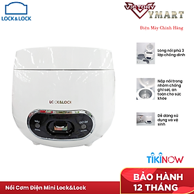 Nồi Cơm Điện Mini Lock&Lock EJR426 Dung Tích 0.8 lít (Hàng chính hãng)