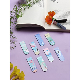 Combo 9 Nam Châm Đánh Dấu Sách - Cá Voi (Mẫu Ngẫu Nhiên)