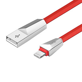 Mua Cáp sạc Hoco (Lightning) hỗ trợ truyền dữ liệu  sạc nhanh 2.4A MAX  dây sạc dẹt chống rối tuyệt đối  được làm từ chất liệu ABS  TPE siêu bền  dành cho iPhone XS max  iPhone 11  iPhone 11 Pro max  dài 120cm  X4 - Hàng chính hãng