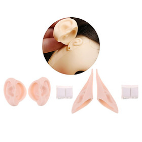 4x Doll Nude Body Resin Ears Paste Set for 12 Inch RBL Blythe Licca Dolls