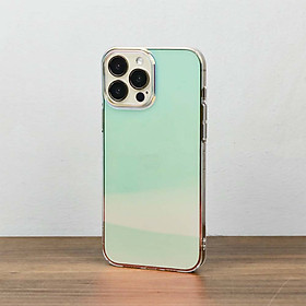Ốp lưng chống sốc đổi màu cho iPhone 13 Pro hiệu Memumi Rainbow Iridescent Case thiết kế mặt lưng đổi màu theo góc nhìn, chống sốc cực tốt, chất liệu cao cấp - hàng nhập khẩu