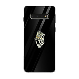 Ốp kính cường lực dành cho điện thoại Samsung Galaxy S in họa tiết Cầm tiền âm phủ
