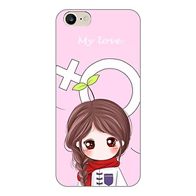 Ốp lưng dẻo cho Apple iPhone 6 / 6s _Couple Girl 06