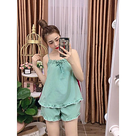 Set bộ tiểu thư mặc nhà Satin ngắn cực đẹp cho chị em