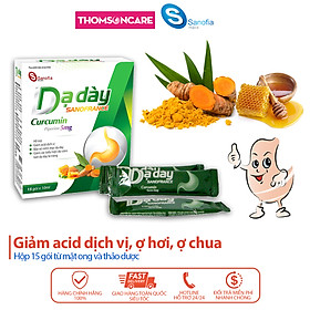 Dạ dày Sanofrance Curcumin Sanofia - Hỗ trợ giảm acid dịch vị, ợ chua