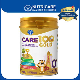 Sữa bột Nutricare CARE 100 GOLD 0+ cho trẻ thấp còi 400g