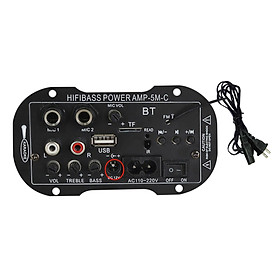 Bluetooth Audio Amplifier Board Hifi Stereo Audio Amplifier Digital Power Amp Dual Channel Bass and Treble Control for Home School Theater Speakers