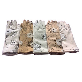 Bao tay găng tay Nữ chất liệu vải cotton chống nắng giữ ấm lái xe, -B04