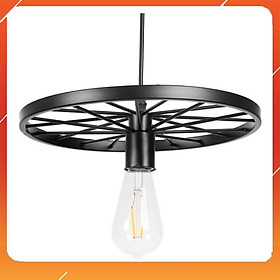 Đèn thả đơn bánh xe HH102-1 màu đen, màu đồng