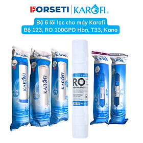 Mua Combo 6 lõi lọc nước Karofi Hàng chính hãng dùng cho máy lọc nước Karofi HCV362