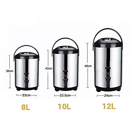 Mua Bình ủ trà inox  6l 8l 10l 12l (Loại 1)