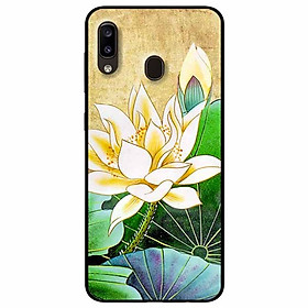 Ốp lưng dành cho Samsung M20 mẫu Hoa Sen Vàng