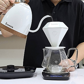Ấm kiểm soát nhiệt độ chuyên dụng pha chế Cafe Artisan Gooseneck Variable 0.6L - Chính hãng Brewista