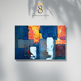 Mua Tranh Canvas | Tranh Trừu Tượng Phong Cách Sơn Dầu 1FOIL010 | Tranh Căng Khung Cao Cấp | Tặng Kèm Đinh Đa Năng