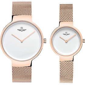Đồng Hồ Cặp Đôi SRWATCH SG5521.1302 (28mm & 39mm) - Quartz (Pin) - Dây Kim Loại