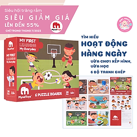 Đồ Chơi Giáo Dục, Bộ Xếp Hình Myndtoys My First Learning My Everyday