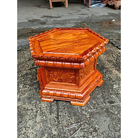 Mua Đế kê tượng gỗ hương đá (mặt 25cm  cao 20cm)