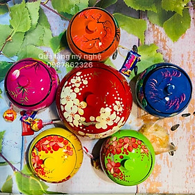 Mua hộp đựng mứt gỗ sơn mài ( sét 6 quả)
