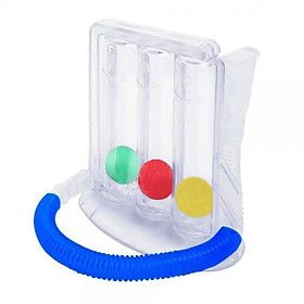 4xDeep Breathing Lung Exerciser 3Ball Incentive Spirometer Respiration Trainer