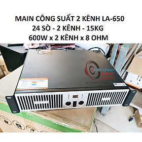 Mua ĐẨY CÔNG SUẤT 24 SÒ  - 600W x 2 KÊNH x 8 OHM - BONGO LIVE LA650 HÀNG CHÍNH HÃNG - MAIN CÔNG SUẤT