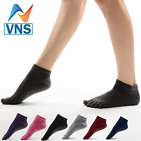 TẤT VỚ CHỐNG TRƯỢT XỎ NGÓN MK1318 CỔ NGẮN THỂ THAO - YOGA, VỚ CHỐNG TRƯỢT CAO CẤP CÓ ĐỘ BÁM CAO THỎA MÁI VÀ THẤM HÚT MỒ HÔI TỐT (TẤT, VỚ CHO NỮ SIZE GIÀY TỪ 35 -38) - 1 ĐÔI