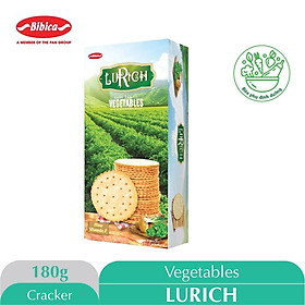 Bánh Lurich Crackers Rau Củ hộp giấy 180g - Bữa ăn phụ dinh dưỡng đầy năng lượng