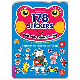 178 stickers - bóc dán thông minh phát triển khả năng tư duy toán học - tập 6