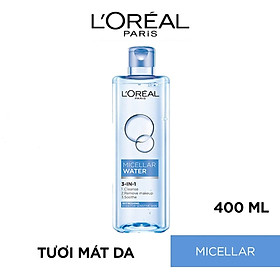 Nước tẩy trang Loreal Micellar Water 3-in-1 Refreshing Even For Sensitive Skin