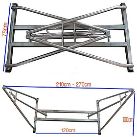 Mua Khung võng xếp vuông inox  (không lưới)