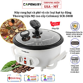 Mua Máy rang hạt cà phê và các loại hạt tự động tích hợp điều chỉnh thời gian  thương hiệu Mỹ cao cấp Cafemasy SCR-300B - Hàng Nhập Khẩu (Bảo hành 12 Tháng)