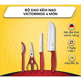 Mua Bộ Dao Kèm Nạo 4 Món Victorinox  Chất Liệu Thép Không Gỉ  Bộ Dao Làm Bếp Tiện Dụng  Nhập Đức