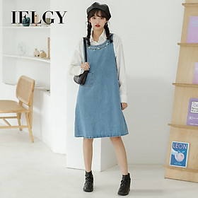 Đầm Yếm Denim Thời Trang Dành Cho Nữ