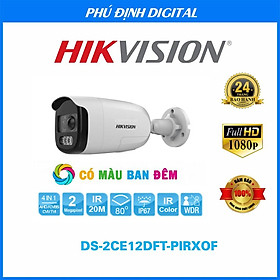 Mua Camera HDTVI Color 2MP HIKVISION DS-2CE12DFT-PIRXOF - Hàng Chính Hãng