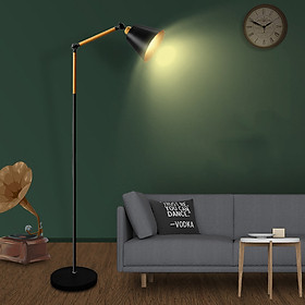 Đèn Cây Trang Trí Phòng Khách D340 - Mẫu Thiết Kế Mới Nhất - Chất Liệu Thép Ống Cứng Phủ Sơn Tĩnh Điện - Tặng Kèm 1 Bóng Đèn LED - Hàng Cao Cấp