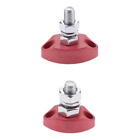 Red Junction Block   Insulated Terminal Single Stud 6mm/8mm